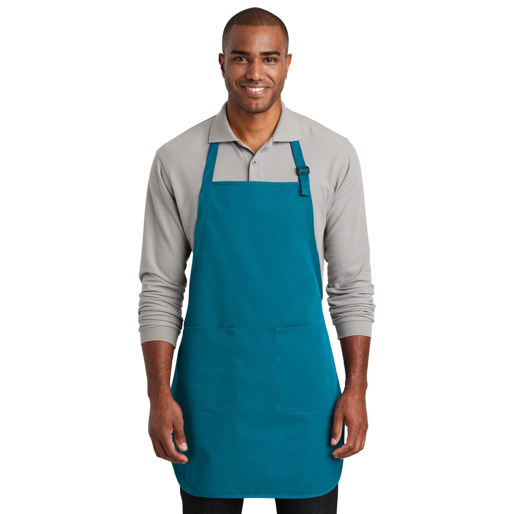 Port Authority-Port Authority ® Full-Length Two-Pocket Bib Apron. A600-MedTech-9